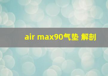 air max90气垫 解剖